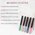 Just Herbs Eyeliner Waterproof and Smudge Proof, Long Lasting Eyeliners 2.5g (Nutty Brown) - Fast UK Delivery - Image 6