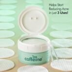 mCaffeine 2% Salicylic Acid Zinc PCA & Matcha Tea Clear Skin Acne Pads | Anti Acne Exfoliating Serum Toner Pads for Acne-Prone Skin | For both Women and Men - 40 N (x1) - Fast UK Delivery - Image 3