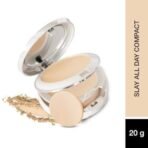 Hilary Rhoda Slay All Day Compact | 2 in 1 Compact | Matte & Shimmer Finish | Moisture-Infused Compact With Sponge | 20g (Natural - Shade 02) - Fast UK Delivery - Image 3