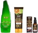WOW Skin Science Caffeine Face Serum - Quick Absorbing - Oil Free - Anti-Aging& Science Brightening Vitamin C Face Wash&Science 99% Pure Aloe Vera Gel For Face,Skin&Hair - 150Ml - Fast UK Delivery - Image 2