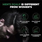 Beardo Thin Hair Thickening Sulphate free Shampoo, 200 ml | Keratin Shampoo for men | Sulphate and Paraben Free Shampoo | Biotin & Saw Palmetto For Strong & Thick Hair - Fast UK Delivery - Image 4