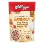 Kellogg's Corn Flakes Real Almond Honey, Breakfast Cereals, 650g Pack & Kellogg's Crunchy Granola Honey, Almonds, Strawberries & Pumpkin Seeds, 450g - Fast UK Delivery - Image 5