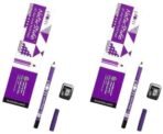 Plum Naturstudio All-Day-Wear Kohl Kajal, Matte Finish Black Brilliance With Free Sharpener, Smudge-Proof, Waterproof, 2-In-1 Eyeliner + Kajal Makeup, 1.2G (Pack of 2) - Fast UK Delivery - Image 2