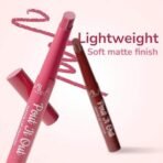 Mila Beaute Pout It Out Matte Lip Crayon | Highly Pigmented & Enriched With Jojoba Oil | Soft Matte Finish | Creamy & Light Weight Texture | Smooth Glide Application | Shade - (Merida 1.25g) - Fast UK Delivery - Image 4