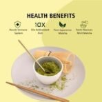 Golden Tips Japanese Lemon Matcha Green Tea Powder Tin Can (50 Gram, 25 cups) - Fast UK Delivery - Image 3