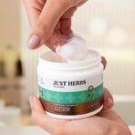 Just Herbs Nourishing Hair Cream for Men & Women with Bhringraj & Rosemary, Helps Reduce Dandruff and Hairfall 100 g - Fast UK Delivery - Image 3