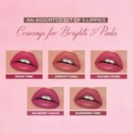 Just Herbs Ayurvedic Liquid Matte Lipstick Kit Set Of 5 With Long Lasting, Hydrating & Lightweight Lip Colour, Brights & Pinks - Paraben & Silicon Free - 5 Ml - Fast UK Delivery - Image 3