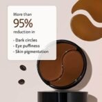 mCaffeine Coffee Hydrogel Under Eye Patches For Dark Circles & Puffiness Reduction | Eye Care Routine | Eye Patch with Caffeine & Hyaluronic Acid | Moisture-Lock Technique For 2X Hydration - 30 Pairs for both Women and Men | 90G - Fast UK Delivery - Image 5