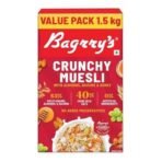 Bagrry's Crunchy Muesli 1.5kg Box| 40% Fibre Rich Oats with Bran | 82% Multi Grains, Almonds, Raisins & Honey | Breakfast Cereal | All Natural Muesli - Fast UK Delivery - Image 2