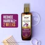 WOW Skin Science Onion Black Seed Hair Oil - WITH COMB APPLICATOR - Controls Hair Fall - NO Mineral Oil, Silicones, Cooking Oil & Synthetic Fragrance - 100mL - Fast UK Delivery - Image 5