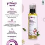 Plum Onion Hair Oil for Hair Fall and Regrowth with Bhringraj Oil, Curry Leaves and Alma Oil I Hair Growth Oil I For Women and Men | Paraben Free I 100ml - Fast UK Delivery - Image 4