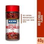 Keya Red Chilli Flakes | Dry Red Chilli Flakes Seasonings | Aromatic Spicy Dried Pizza Pasta Seasoning | Zero added Colours, Fillers, Additives & Preservatives | 100% Natural | 40gm - Fast UK Delivery - Image 7