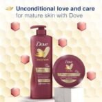Dove Body Love Pro Age Body Lotion for Mature Skin 48hrs Moisturisation, Paraben Free, With Vitamin B3 & Olive Oil, For Nourished Radiant Skin 400 ml, Pink - Fast UK Delivery - Image 7