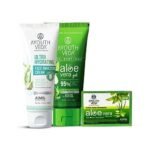 Ayouthveda Aloe Vera Bathing Soap 125g & Aloe Vera Gel 150g & Ultra Hydrating Face Emulsion Cream 60g Combo for Face, Body, Hair, Hydrates Skin without Feeling Greasy, Neem, Tulsi, Even Skin Tones - Fast UK Delivery - Image 2
