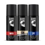 Beardo Deodorant Perfume Body Spray Set For Men (120ml x 3) | Spy Deo Aromatic Fresh Scent | Mafia Oriental Woody Notes | Don Most Wanted Citrus Musk Fragrance | Christmas gift for men | Gift For Friends | Gift for Men - Fast UK Delivery - Image 2