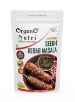 Organo Nutri Lucknowi Seekh Kebab Masala|Reclosable Eco-Zipper Pouch,100 Gram - Fast UK Delivery - Image 2
