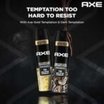 Axe Dark Temptation Long Lasting Deodorant Bodyspray For Men 215 ml & Axe Gold Temptation Long Lasting Deodorant Bodyspray For Men 215 ml - Fast UK Delivery - Image 5