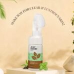 Just Herbs Anti Acne Foaming Face Wash Men Women With Tea Tree and Mint for Oil Control, Glowing Skin Brush - 100ml - Fast UK Delivery - Image 7
