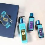 Blue Nectar Baby Gift Set for Natural Baby Care | Baby Hair Oil, Baby Massage Oil & Baby Lotion with Organic Ghee, Almond Oil & Olive Oil | New Born Baby Gift Set - Fast UK Delivery - Image 2
