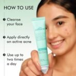 mCaffeine 1% Salicylic Acid Acne Arrest Spot Corrector with 1% Succinic Acid & Matcha Tea | Anti Acne Gel for Active Acne & Acne Scars | Reduces Acne Size & Redness | Soothing & Non-Drying for both Women and Men - 15 ml - Fast UK Delivery - Image 6