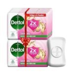 Dettol Skincare Moisturizing Beauty Bathing Soap Bar | With 2x moisturizers & Argan Oil| Softer Skin, 125gm each - Pack of 8 - Fast UK Delivery - Image 2