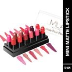 MILA Beaute Minis Pout Party Lipstick for Women | Matte Finish Lipstick Set of 12 Pieces (Shade-B, 12g) Pro Matte Lipstick | Creamy Matte Lipstick | Shade - Naina, 4.2g - Fast UK Delivery - Image 4