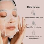 mCaffeine Green Tea & Coffee Sheet Masks with Vitamin C, Hyaluronic Acid, Niacinamide, Coconut Water & Fruit AHA Mix for Hydrated & Glowing Skin| Face Sheet Masks for Women & Men - Pack of 6 | 120g - Fast UK Delivery - Image 6