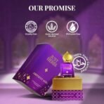 Just Herbs Amethyst Aura Attar Roll On Perfume | Premium Ittar Gifts | 18+ Hour Long Lasting Fragrance with Floral Moss, Musk Sandalwood for Men and Women 10ml - Fast UK Delivery - Image 7
