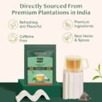 VAHDAM, Pure Mint Herbal Tea Bags - 50 Pyramid Tea Bags | Caffeine Free, Non-GMO, Gluten-Free | 100% Pure Herbal Tisane - Sweet & Minty | Whole Loose-Leaf Tea Bags | Resealable Ziplock Pouch - Fast UK Delivery - Image 5