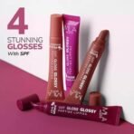 Mila Beaute Peptide Lip Gloss Balm I With SPF & Hyaluronic Acid I Plump & Fuller Lips I Hydrating & Shiny Lip Balm Non Sticky I Highly Pigmented I Soft & Nourished Lips - Peach Sharbat - Fast UK Delivery - Image 6