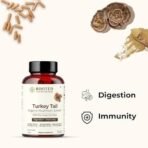 Rooted Turkey Tail mushroom Extract Capsules (60 Veg Caps, 500 mg) | Heart health, Stress Relief, Liver. USDA Organic, 30% Beta Glucans, Certified organic - Fast UK Delivery - Image 3