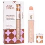 Just Herbs Serum All Skin Type Foundation For Face Makeup With SPF30+ Dewy Finish Full Coverage Waterproof(Natural) & Concealer for Face Makeup 6ml (Natural) Combo - Fast UK Delivery - Image 6
