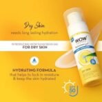 WOW Skin Science Sunscreen Gel For Dry Skin | SPF 50 PA++++ | With Aloe Vera & Hyaluronic | Hydrates Skin | Lightweight | Quick Absorbing | No White Cast | UVA & UVB Protection | 50 ml |Pack of 3 - Fast UK Delivery - Image 4