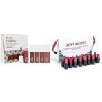 Just Herbs Ayurvedic Liquid Lipstick Kit Set of 5 with Hydrating & Lightweight Lip Colours (Nudes & Browns) & Just Herbs Ayurvedic Creamy Matte Lipstick Set38gm (Pack of 16) - Fast UK Delivery - Image 2