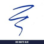 Colorbar All Matte Eyeliner, Blue 003, Matte Finish, 2.5ml | 16 hour stay | Smudgeproof | One stroke application - Fast UK Delivery - Image 4