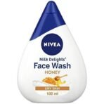 Nivea Soft Light Moisturizer Cream, Playful Peach, With Vitamin E & Jojoba Oil For Face, H&s & Body 100 Ml&Nivea Women Face Wash For Dry Skin, Milk Delights Honey, 100ml - Fast UK Delivery - Image 3