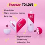 MyGlamm POPxo Liquid Lipstick & Lip Gloss Kit - Situationships (Pink) | Lip Gloss & Lipstick Combo for Women| Twisting Heart Shape | Long Lasting Matte Liquid Lipstick | Hi-Shine Lip Gloss |2.5ml each - Fast UK Delivery - Image 5