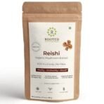 Rooted Reishi mushroom Extract Powder (60 gm) | Heart health, Stress Relief, Liver. USDA Organic, > 30% Beta Glucans, Certified organic - Fast UK Delivery - Image 2