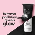 POND'S Pure Detox Face Wash 100 g, Daily Exfoliating & Brightening Cleanser, Deep Cleans Oily Skin - With Activated Charcoal for Fresh, Glowing Skin (Pack of 2) - Fast UK Delivery - Image 6