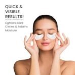 O3+ Hydro Peptide Eye Gel Mask | With Collagen & Hyaluronic acid For Dark Circles 2 ml (1 pair of eye gel mask & Serum) - Fast UK Delivery - Image 6