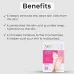 O3+ Pedi Bright Foot Socks Cream Mask - Fast UK Delivery - Image 4