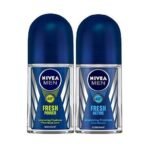 Nivea Deodorant Roll On, Fresh Power for Men, 50ml And Deodorant Roll-On, Fresh Active Original for Men, 50ml - Fast UK Delivery - Image 2