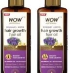 WOW Skin Science Rosemary with Biotin Hair Growth Oil | Stimulates New Hair Growth | Controls Hair Fall & Reduces Hair Breakage | Gives Healthy Hair (Pack of 2) - Fast UK Delivery