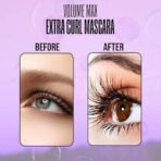 FASHION COLOUR Volume Max Ultra Curl Mascara | Volumizing | Smudge Resistant, Water Resistant | Extreme Volume | Lengthening Mascara for Eyes | Jet Black Colour | Lightweight | 8ml - Fast UK Delivery - Image 5