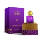 Just Herbs Amethyst Aura Attar Roll On Perfume | Premium Ittar Gifts | 18+ Hour Long Lasting Fragrance with Floral Moss, Musk Sandalwood for Men and Women 10ml - Fast UK Delivery - Image 2