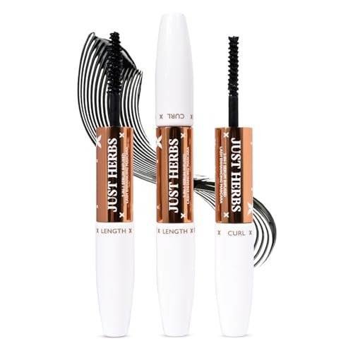 uk41RnQ9lleQL-1.jpg Just Herbs 2-in-1 Serum-infused Lash Enhancing Mascara Castor Oil + Coconut Oil 8g - Fast UK Delivery - Image 1