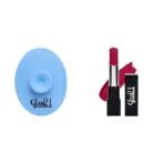 Glam 21 Silicone Face Cleanser Scrubber (Small) Ultra Velvet Lipstick Long-lasting stay on lips Lovely matte finish 2.5gm Red Wine-8 - Fast UK Delivery