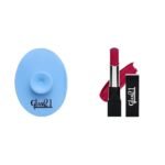Glam 21 Silicone Face Cleanser Scrubber (Small) Ultra Velvet Lipstick Long-lasting stay on lips Lovely matte finish 2.5gm Red Wine-8 - Fast UK Delivery