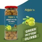 Abbie's Green Sliced Olives + Green Pitted Olives 450g, Pack of 1 each, For Authentic Taste in Cooking, Snacking, Pizzas toppings or Italian Pastas Ingredient - Fast UK Delivery - Image 6