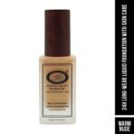 FASHION COLOUR Platinum Professional Use 24Hr Long - Wear Liquid Foundation With Skincare | Waterproof | Oil Control Foundation | Full Coverage Foundation | Transfer, Sweat & Water Resistant | 30ml | Warm Nude - Fast UK Delivery - Image 3
